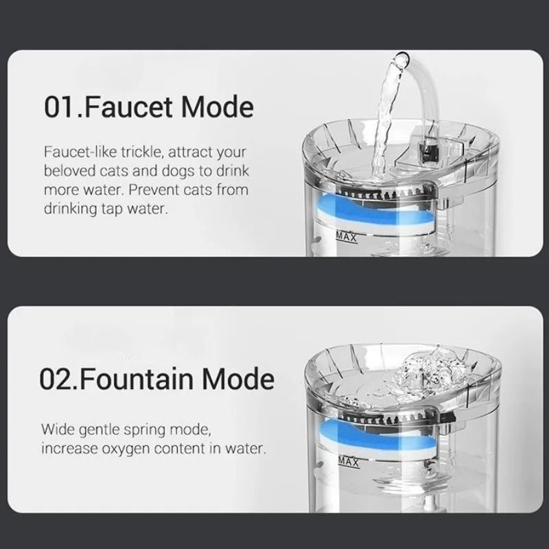 Automatic Cat Water Fountain Quiet Pet Water Fountain With Fresh Water Circulation 5