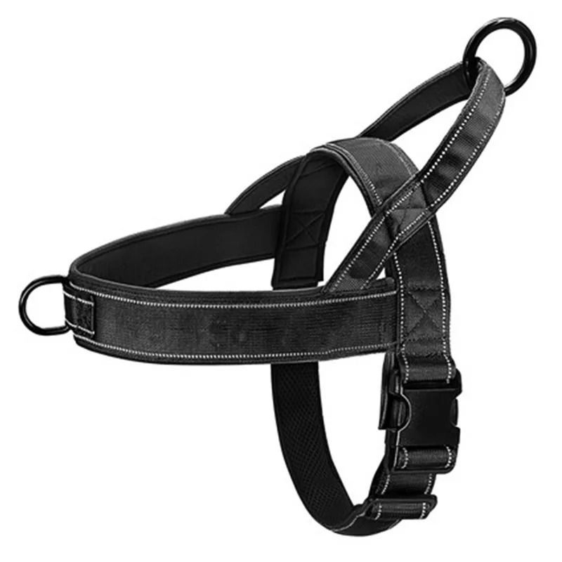 Tactical Dog Harness Adjustable No Pull Dog Harness With Handle And Reflective Straps For Large Dog 1