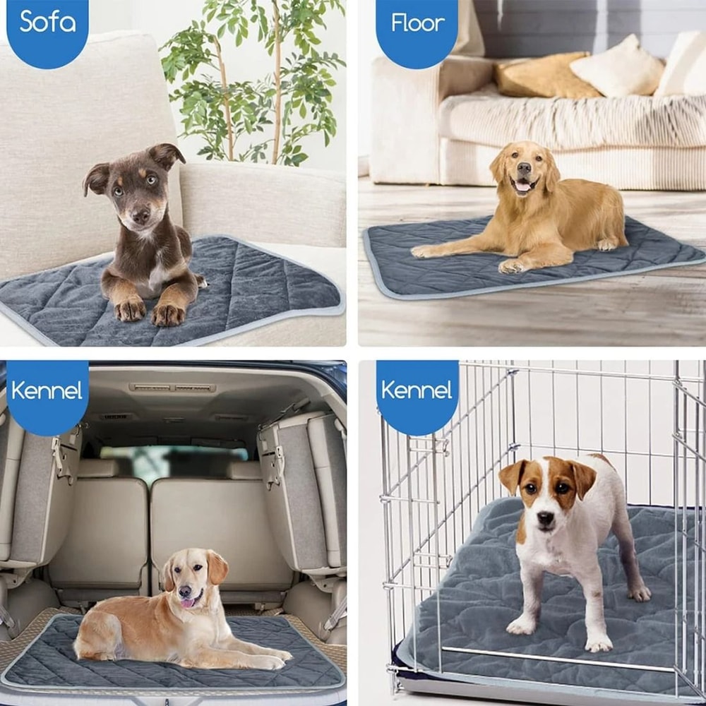Self Heating Pet Heating Pad Washable Thermal Dog Crate Pad Warm Anti Slip Pet Bed Mat 2