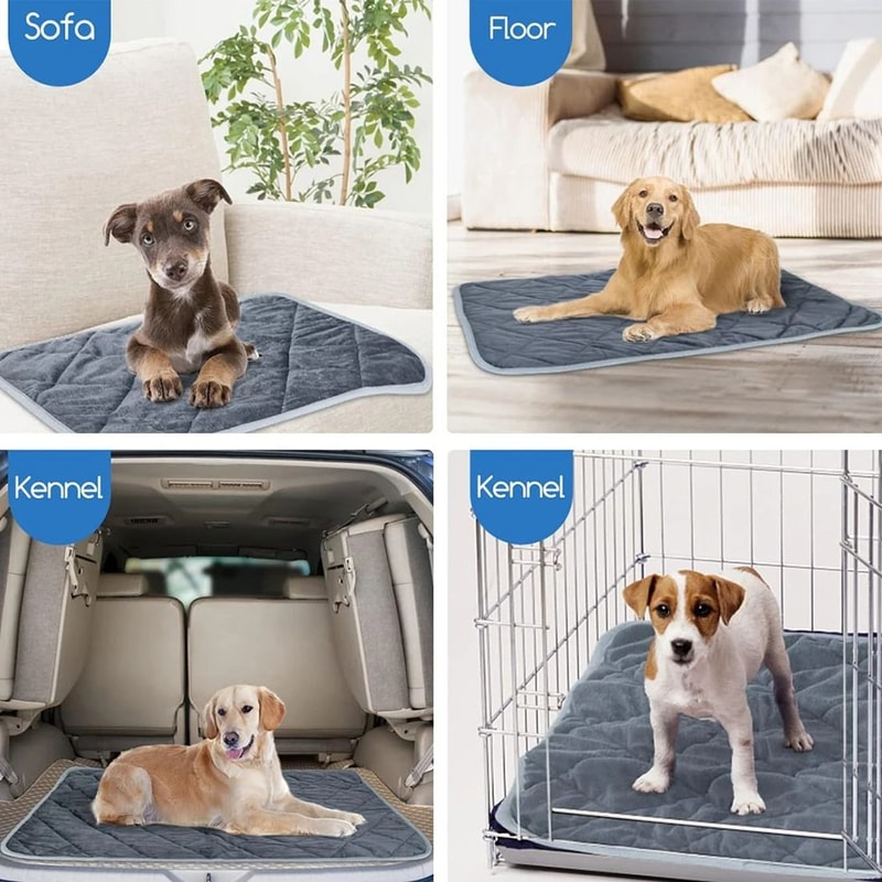 Self Heating Pet Heating Pad Washable Thermal Dog Crate Pad Warm Anti Slip Pet Bed Mat 2