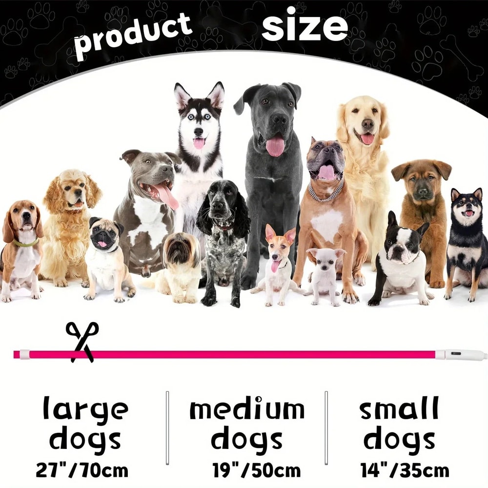 USB Rechargeable LED Dog Collar Fiber Optic Light Up Dog Collar For Night Safety 10