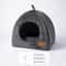 Triangular Cat Cave Bed Plush Enclosed Cat House Warm Pet Bed For Cats And Small Dogs 2
