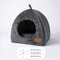 Triangular Cat Cave Bed Plush Enclosed Cat House Warm Pet Bed For Cats And Small Dogs 2