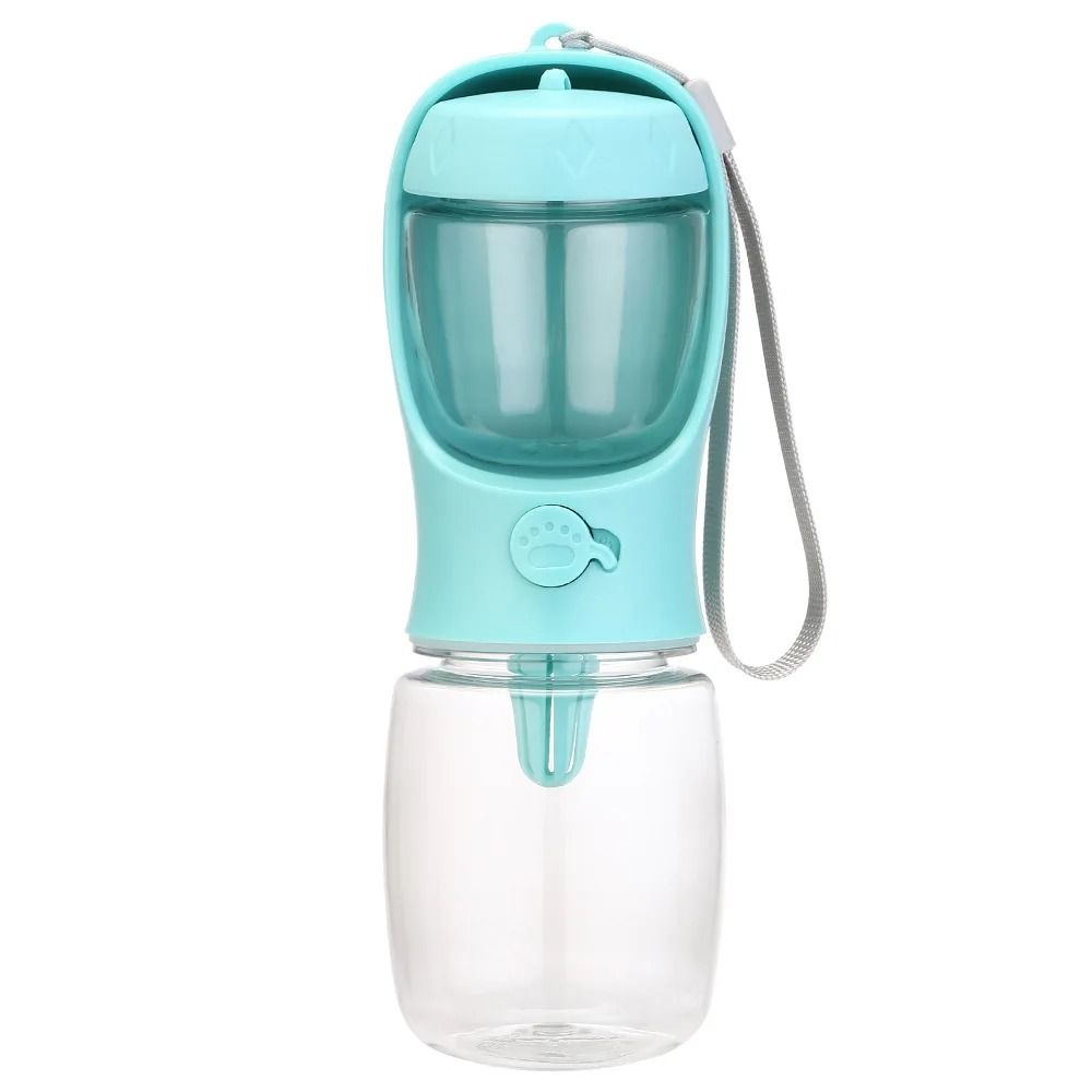 Portable Dog Water Bottle Travel Pet Water Bottle With Food Dispenser For Dogs And Cats 3