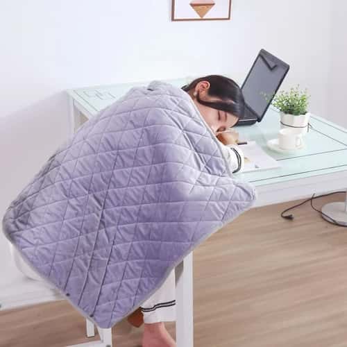 Portable USB Heating Blanket Cozy Electric Heating Shawl Blanket Winter Warmer for Home and Office