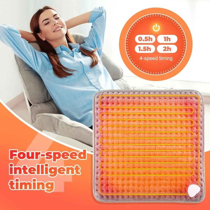 Soft Plush Electric Foot Warmer Heating Mat Washable Thermal Pad For Home And Office 6