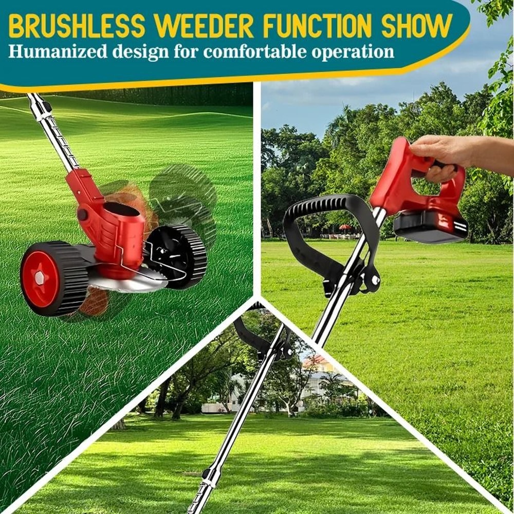 Cordless Weed Trimmer Electric Lawn Mower Tool For Garden And Yard Maintenance 10