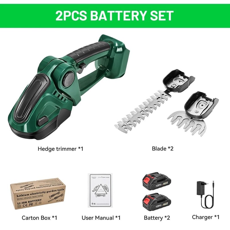 2 In 1 Electric Hedge Trimmer And Grass Shears Cordless Garden Pruning Tool For Makita 18V Battery 3