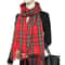 Classic Plaid Winter Scarf Soft Cashmere Feel Shawl Warm Holiday Scarf For Women And Men 0