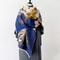Elegant Cashmere Winter Scarf Luxury Pashmina Shawl Wrap Lotus Pattern Soft Warm Scarf For Women 0
