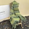 Vintage Gradient Striped Scarf Korean Style Winter Shawl Scarf Thick Warm Neck Wrap For Women 7