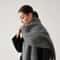 Unisex Wool Blend Winter Scarf Thick Thermal Muffler Shawl Soft Solid Color Cold Weather Wrap 10