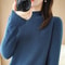 Womens Korean Knit Sweater Half High Neck Long Sleeve Pullover Soft Warm Autumn Winter Top 6