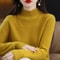 Womens Korean Knit Sweater Half High Neck Long Sleeve Pullover Soft Warm Autumn Winter Top 16