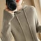 Womens Hooded Knit Sweater Korean Style Casual Pullover Hoodie Warm Long Sleeve Autumn Winter Top 12