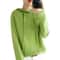 Womens Hooded Knit Sweater Korean Style Casual Pullover Hoodie Warm Long Sleeve Autumn Winter Top 13