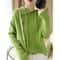 Womens Hooded Knit Sweater Korean Style Casual Pullover Hoodie Warm Long Sleeve Autumn Winter Top 9