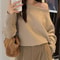 Womens Batwing Knit Sweater Off Shoulder Loose Korean Pullover Thick Long Sleeve Autumn Winter Top 5