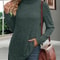 Womens Striped Turtleneck Sweater Thick Loose Knit Pullover Warm Long Sleeve Autumn Winter Top 9