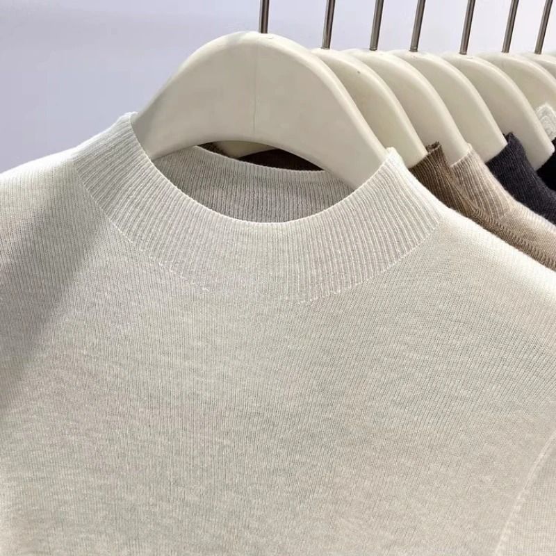 Womens Slim Turtleneck Sweater Korean Style Knit Base Layer Pullover Warm Casual Autumn Winter Top 0