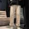 Womens Suede Wide Leg Pants Korean Style Straight Leg Casual Trousers Thick Autumn Winter Fashion P 4