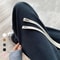 Womens Fleece Wide Leg Pants Warm Elastic Waist Winter Trousers Casual Loose Straight Leg Pants 10