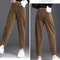 Womens Corduroy Harem Pants Warm High Waist Winter Trousers Plush Lined Casual Autumn Winter Pants 6