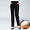 Womens High Waist Fleece Pants Elegant Corduroy Leggings Warm Winter Pencil Trousers 3