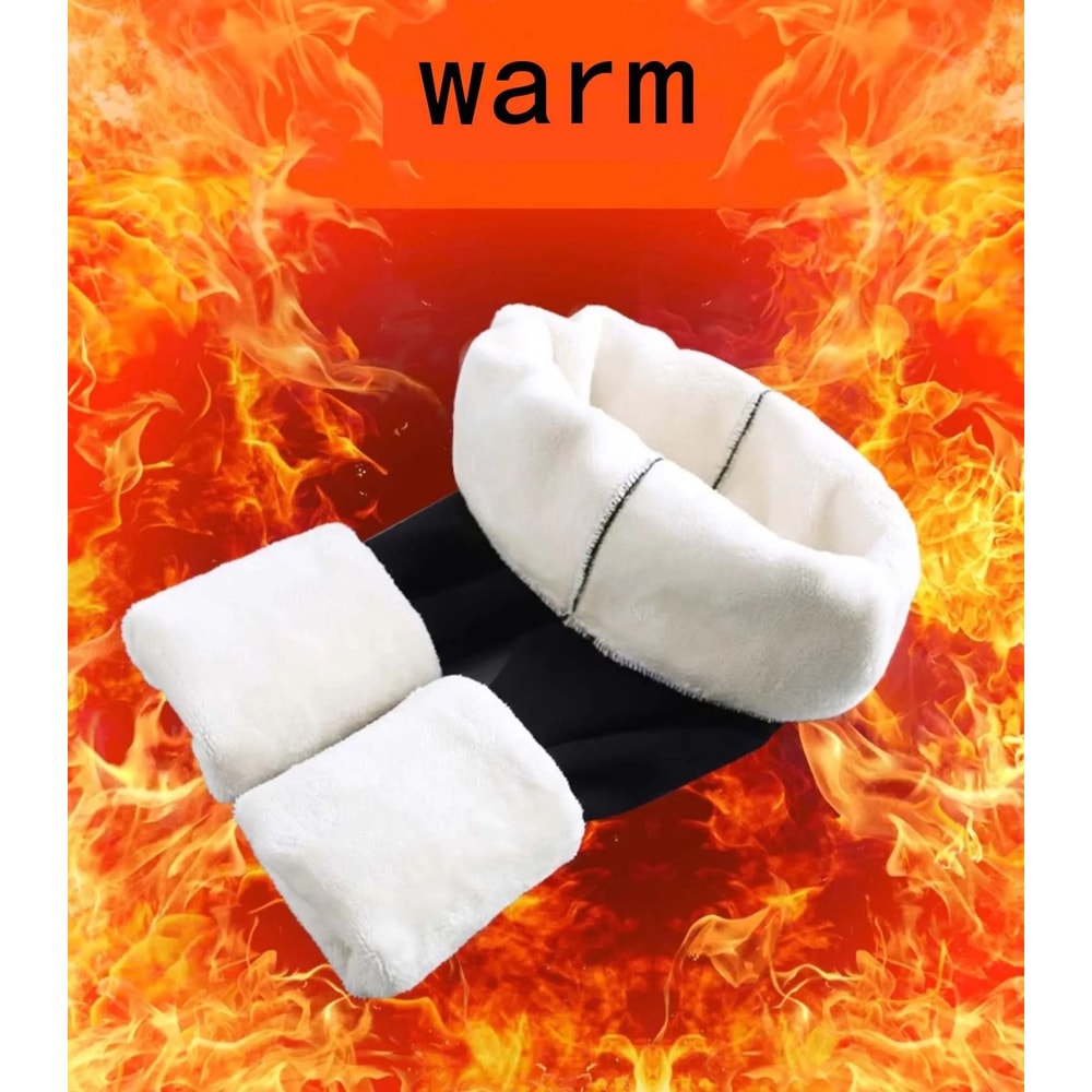 Womens High Waist Thermal Pants Comfortable Elastic Winter Leggings Warm Pocket Casual Trousers 2