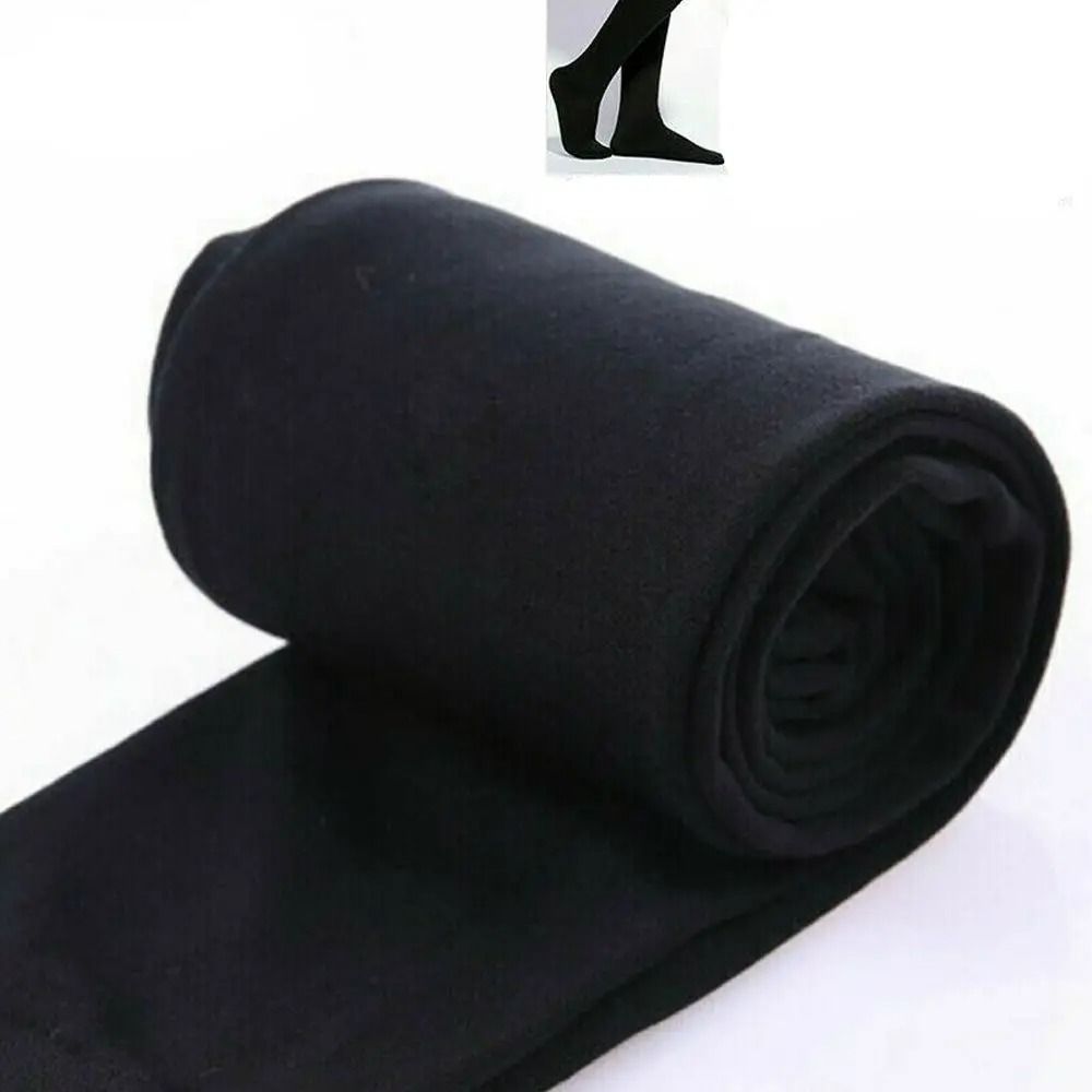 Womens Thermal Fleece Pantyhose Warm Fleece Lined Tights Winter Full Foot Leggings 2