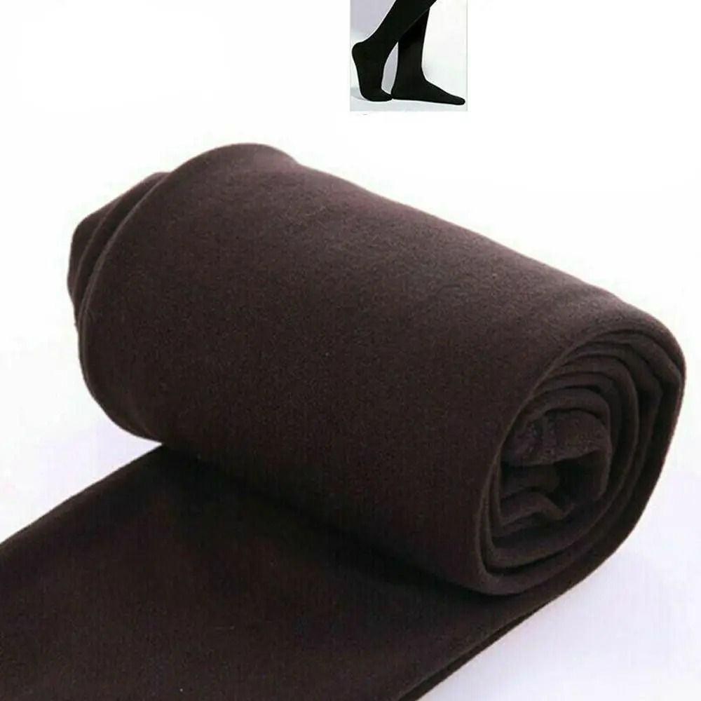 Womens Thermal Fleece Pantyhose Warm Fleece Lined Tights Winter Full Foot Leggings 3