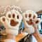 Cute Plush Cat Paw Gloves Fingerless Fluffy Claw Mittens For Cosplay Winter Warmth 13