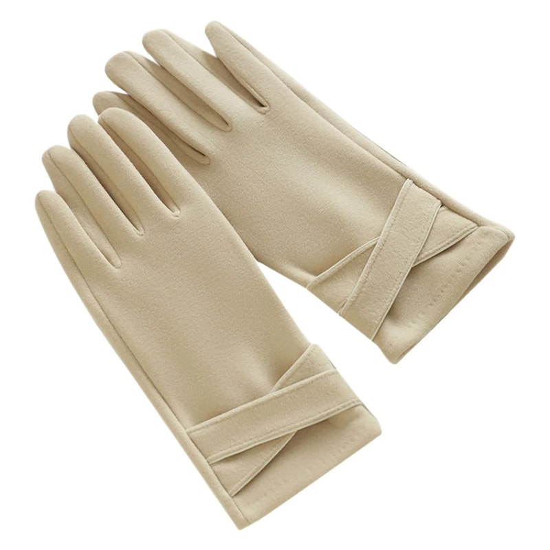 Warm Womens Touchscreen Gloves Fleece Lined Windproof Winter Riding Gloves 1