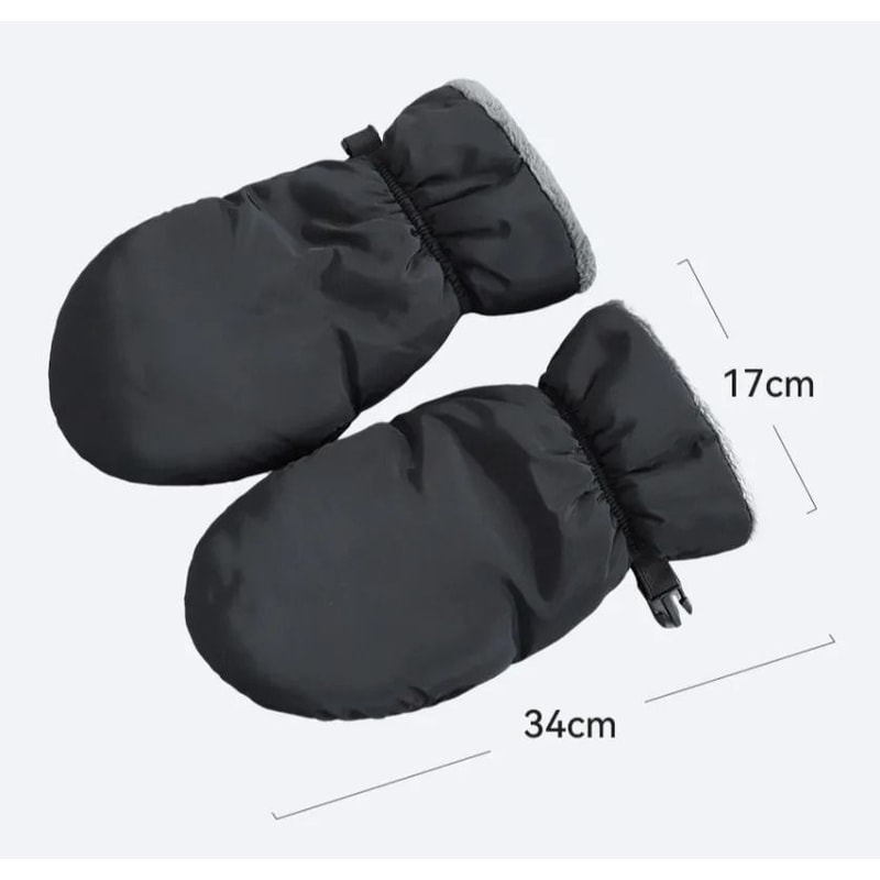 Warm Baby Stroller Gloves Windproof Thermal Handlebar Mitts For Parents 1