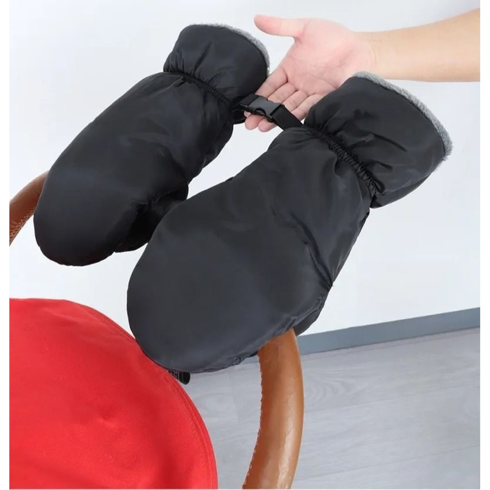 Warm Baby Stroller Gloves Windproof Thermal Handlebar Mitts For Parents 2