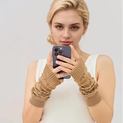 stylish arm warmers fingerless gloves y2k fairy grunge goth knit sleeves
