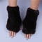Luxury Rex Rabbit Fur Fingerless Gloves Fluffy Womens Winter Wrist Warmers 1