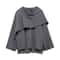 Elegant Womens Knit Cape Coat Scarf Collar Winter Poncho Cardigan 2
