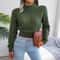 Trendy Womens Cropped Knit Sweater Hollow Out Long Sleeve Pullover Top 5
