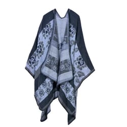 elegant womens cashmere style poncho scarf warm winter shawl wrap