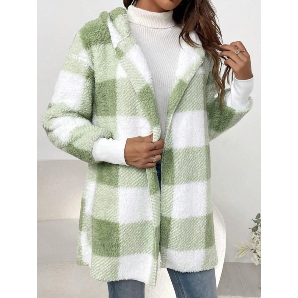 Cozy Womens Color Block Cardigan Thick Ribbed Winter Knit Sweater 4