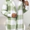 Cozy Womens Color Block Cardigan Thick Ribbed Winter Knit Sweater 4
