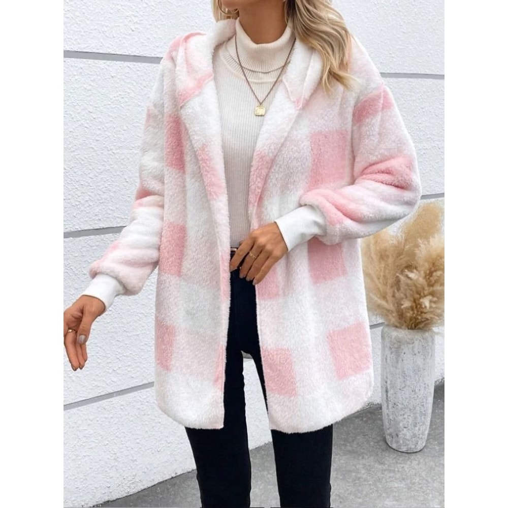 Cozy Womens Color Block Cardigan Thick Ribbed Winter Knit Sweater 5
