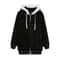 Cozy Womens Plush Hooded Jacket Loose Zip Up Winter Fleece Coat 2