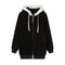 Cozy Womens Plush Hooded Jacket Loose Zip Up Winter Fleece Coat 2