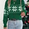Festive Womens Christmas Snowflake Sweater Cozy Winter Knit Pullover 2