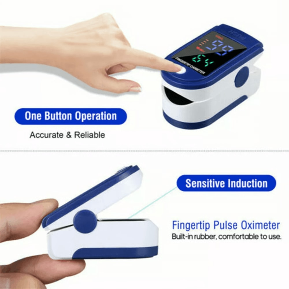 Fingertip Oxygen Sensor Monitor Pulse Oximeter For SpO2 Heart Rate Monitoring 11