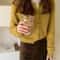 Elegant Womens Knit Button Cardigan Casual Loose Long Sleeve Winter Sweater 7