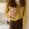 Elegant Womens Knit Button Cardigan Casual Loose Long Sleeve Winter Sweater 11