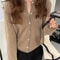 Elegant Womens Knit Button Cardigan Casual Loose Long Sleeve Winter Sweater 5
